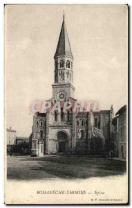 Postcard Old Church Romaneche Thorins