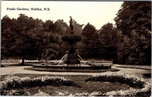 Postcard GARDEN SCENE Halifax Nova Scotia NS AO0078