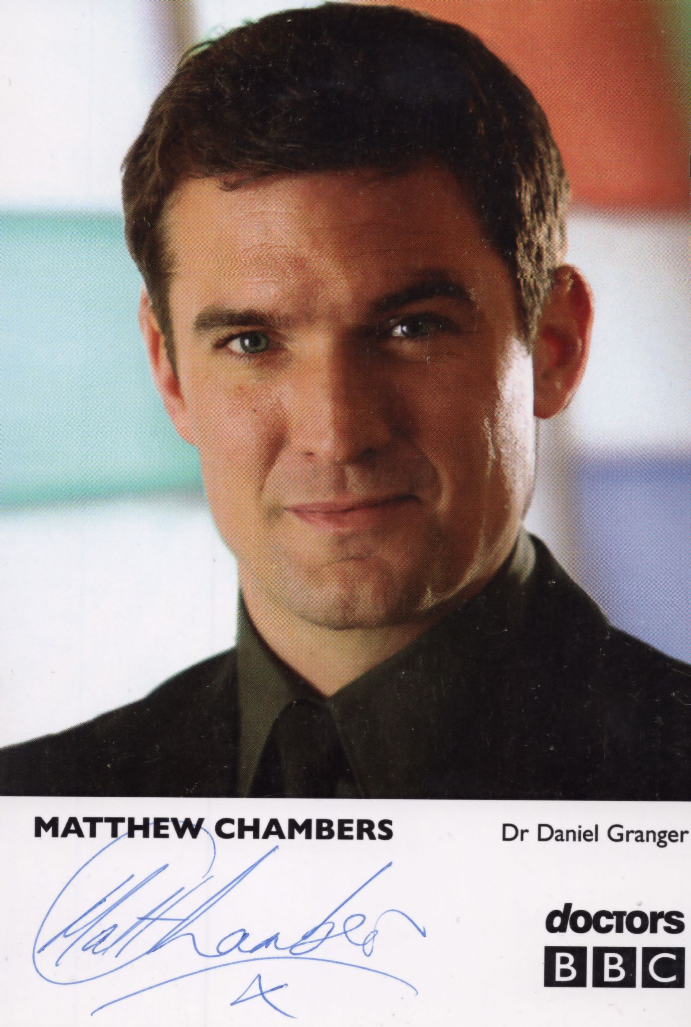 Matthew Chambers BBC Doctors Hand Signed Cast Card Photo