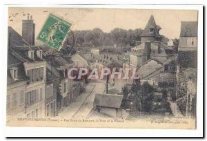 Saint Florentin Old Postcard low rampart Street Tower and the Prioress