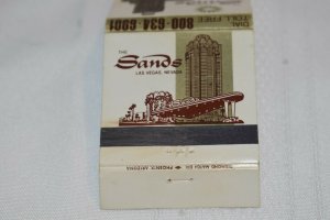 The Sands Las Vegas Nevada 30 Strike Matchbook Cover