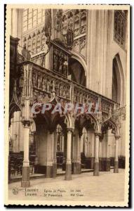 Old Postcard Louvain Eglise Saint PlERRE The Jube