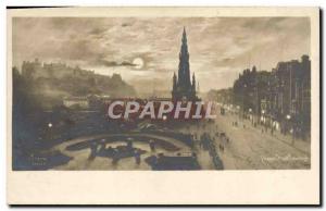 Old Postcard Edinburgh Princes Street