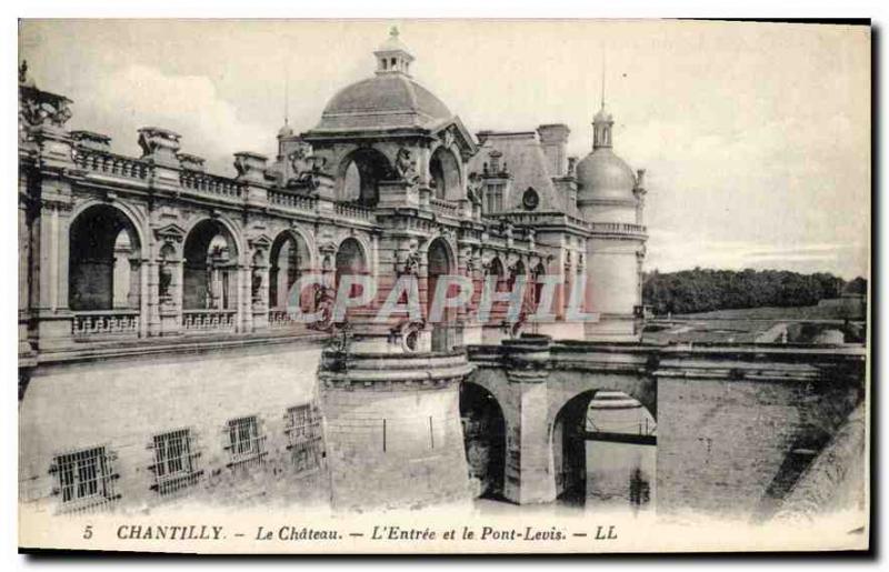 Old Postcard Chantilly Chateau L'Entree of Point Levis
