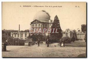 Old Postcard Astronomy Meudon L & # 39Observatoire view of the large frontage