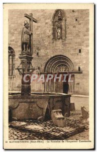 Old Postcard Kaysersberg The Fountain The Emperor Constantine