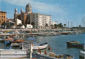 BF14907 saint raphael un coin du port et la catehdrale france front/back image