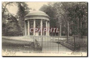 Postcard Old Versailles Hamlet Marie Antoinette's Temple The Love