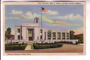 West, Hall of Waters, Excelsior Springs, National Health Resort, Missouri