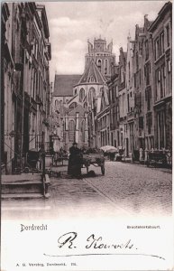 Netherlands Dordrecht Grotekerksbuurt Vintage Postcard 09.33