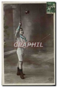 Old Postcard Diabolo Child