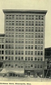 Postcard RPPC View of Dyckman Hotel in Minneapolis, MN.        U7