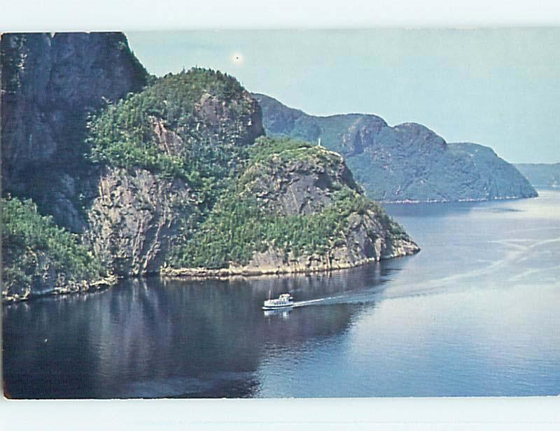 Unused Pre-1980 TOWN VIEW SCENE Chicoutimi Quebec QC p8263