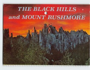 Postcard The Black Hills and Mount Rushmore, South Dakota