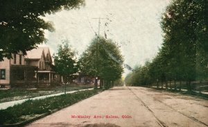 Vintage Postcard 1910's McKinley Avenue Salem Ohio H.Z. Zimmerman & Company OH