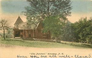 1906 Hinsdale New Hampshire Nutshell hand Colored Mann Webster undivided 1956