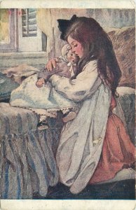 Illustration Postcard Jessie Wilcox Smith American children fine art