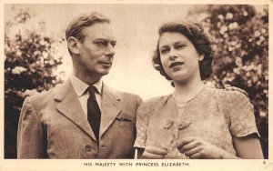 Princess Elizabeth King George VI Royalty UK Photochrom c1940s Vintage Postcard
