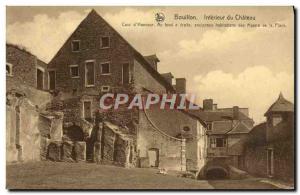 Old Postcard Bouillon Interieur du Chateau Court & # 39honneur Old houses maj...