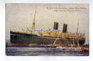 pf7118 - P&O Line Liner - Ranpura , built 1925 - art postcard