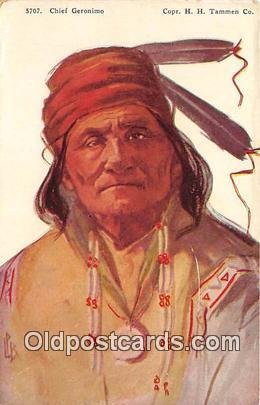 Chief Geronimo Artist L Peterson Copr HH Tammen Co Unused 