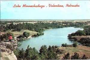 Postcard PANORAMIC SCENE Valentine Nebraska NE AJ3314