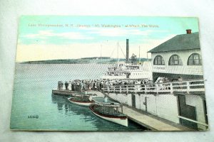 Circa 1910 Lake Winnipesaukee,  Steamer Mt. Washington, NH Vintage Postcard P33