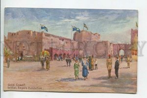 439389 UK British Empire Exhibition Gold Coast building FLOWER Vintage postcard