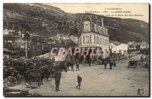 Mont Dore - View from the Station - the two Avenues - Old Postcard