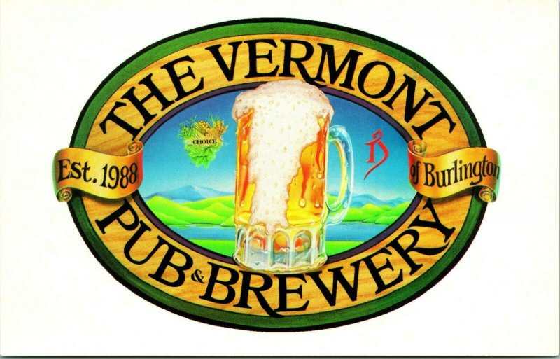 Vtg Chrome Postcard Burlington Vermont VT - The Vermont Pub & Brewery UNP