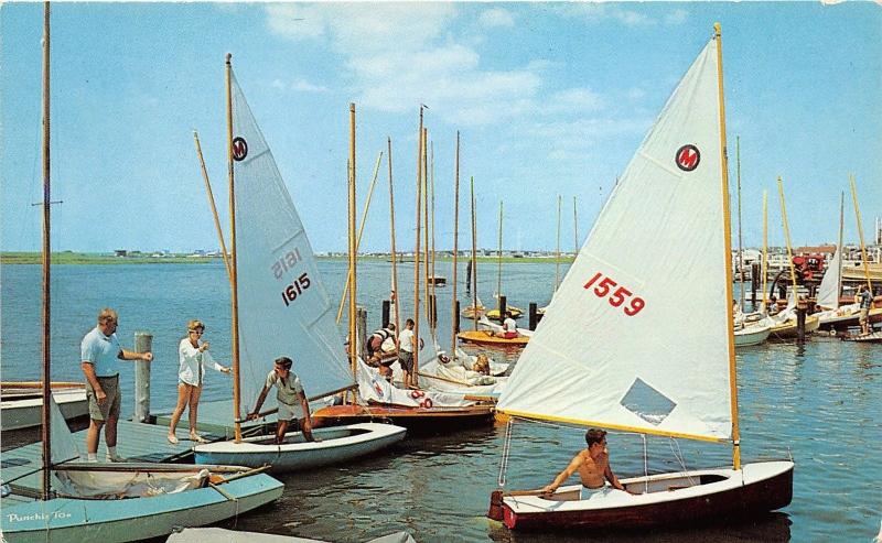 Valley Stream Long Island New York~Off to the Races~Sailboats in Water~1950s