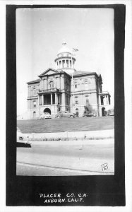 Postcard RPPC 1950s California Auburn Placer County Court House 23-13239