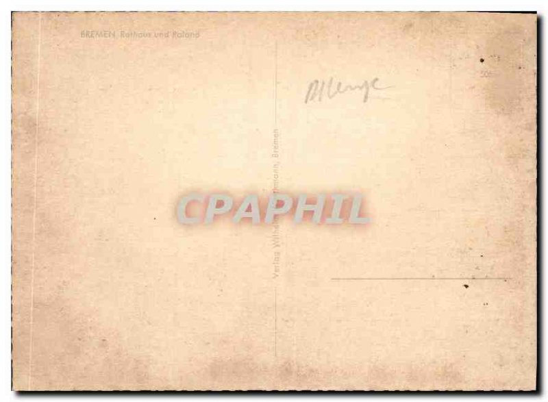 Modern Postcard Bremen Rathaus und Roland