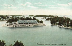 Vintage Postcard 1908 Thousand Islands Thousand Isle Yacht Club Ontario Canada