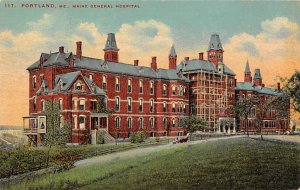 Maine General Hospital Portland, Maine, USA Unused tab marks on corners from ...