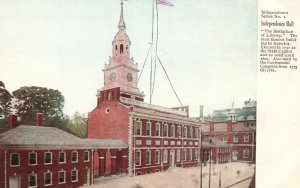 Vintage Postcard 1910s Independence Hall Building Birthplace of Liberty Phil. PA