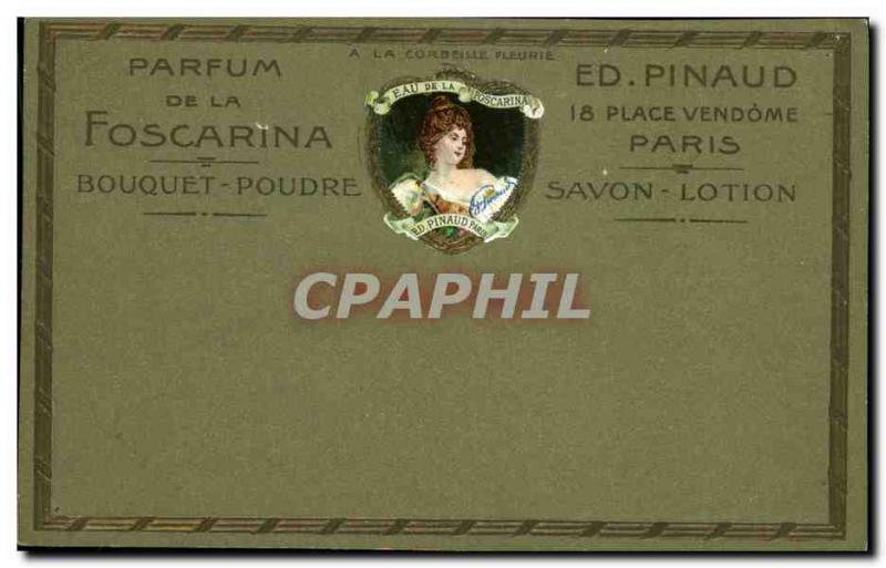 Old Postcard Scent of Foscarina Bouquet Powder Ed Pinaud Place Vendome Paris ...