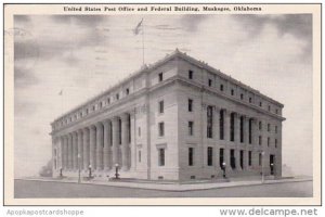 Oklahoma Muskogee United State Post Office And Federal Building 1950