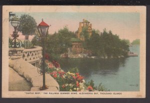 Ontario Thousand Islands Alexandria - Castle Rest, Pullman Summer Home pm1951 WB