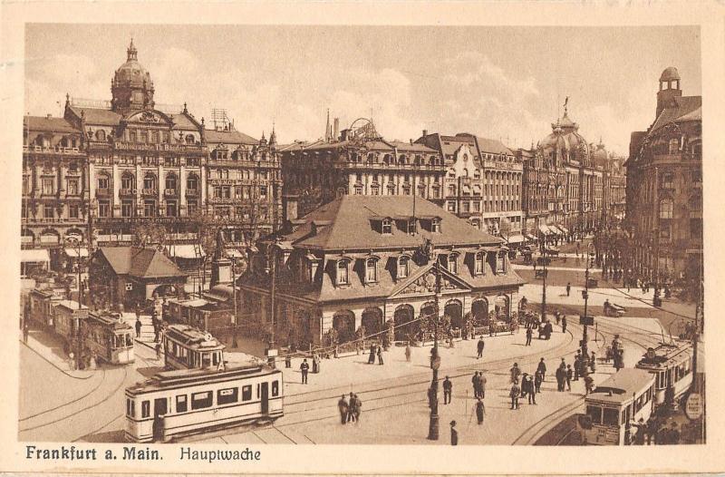 B99550 frankfurt am main hauptwache germany tramway tram