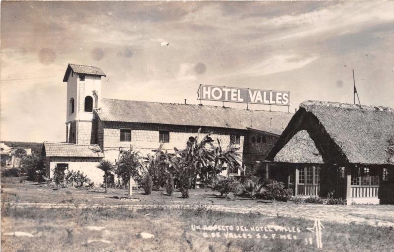 CIUDAD SAN LUIS POTOSI MEXICO UN ASPECTO HOTEL VALLES~REAL PHOTO POSTCARD 1940s