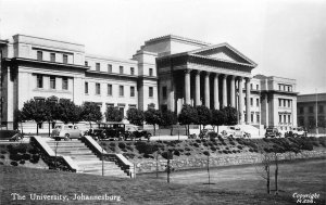 RPPC THE UNIVERSITY JOHANNESBURG SOUTH AFRICA REAL PHOTO POSTCARD