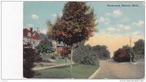 Boulevard, Detroit, Michigan, 1900-1910s
