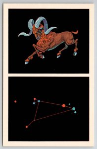 Astronomy Constellation Aries The Ram Postcard L42
