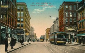 Chicago Illinois Trolleys West Madison #79 Gerson 1910 Postcard 21-8129