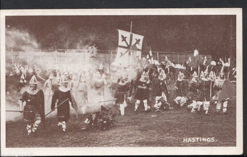 Hampshire Postcard - Aldershot Tattoo - Pageant - The Battle of Hastings  RS557