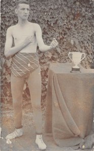 Lot 51  box winner cup real photo sport amateur uk social history