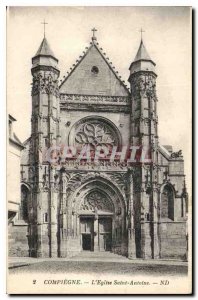 Postcard Compiegne Old Church St. Anthony