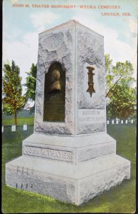 John Thayer monument Wyuka cemetery Lincoln NE