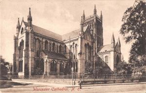 uk19524 worcester cathedral real photo uk